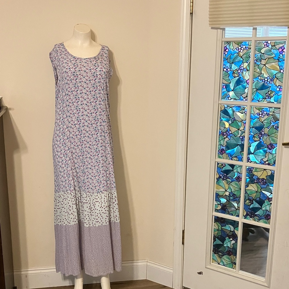 Lavender Floral Maxi Dress